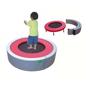 Upholstered trampoline